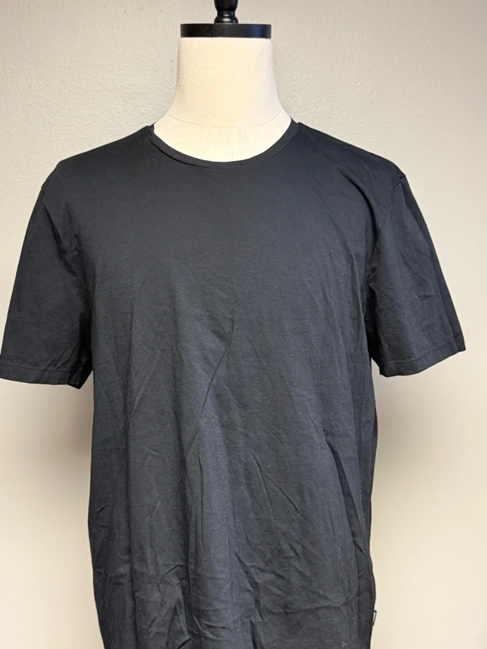 BOSS Slim Fit Mercerized Cotton Tee XXL Black Minimal